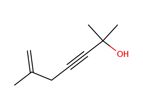 Molecular Structure of 28246-76-6 (2,6-dimethylhept-6-en-3-yn-2-ol)