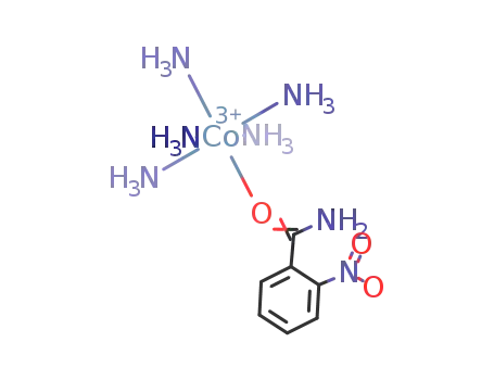 (NH<sub>3</sub>)5CoOC(NH<sub>2</sub>)C<sub>6</sub>H<sub>4</sub>NO<sub>2</sub><sup>(3+)</sup>