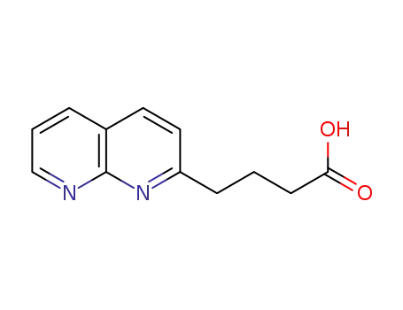 Molecular Structure of 886362-95-4 (1,8-NAPHTHYRIDIN-2-BUTYRIC ACID)