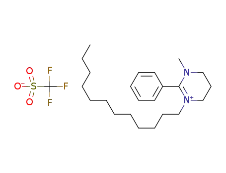 Molecular Structure of 1243210-02-7 (CF<sub>3</sub>O<sub>3</sub>S<sup>(1-)</sup>*C<sub>23</sub>H<sub>39</sub>N<sub>2</sub><sup>(1+)</sup>)