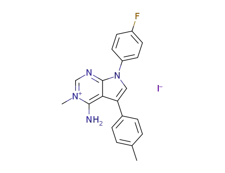 C<sub>20</sub>H<sub>18</sub>FN<sub>4</sub><sup>(1+)</sup>*I<sup>(1-)</sup>