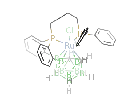 3-Cl-3,3,7,8-(Ph2P(CH2)4P-μ-(C6H4-ortho)2)-closo-3,1,2-RuC2B9H9