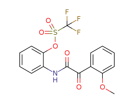 trifluoromethanesulfonic acid 2-[2-(2-methoxyphenyl)-2-oxoacetylamido]phenyl ester