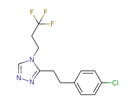 C<sub>13</sub>H<sub>13</sub>ClF<sub>3</sub>N<sub>3</sub>