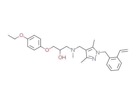 1-(((3,5-dimethyl-1-(2-vinylbenzyl)-1H-pyrazol-4-yl)methyl)(methyl)amino)-3-(4-ethoxyphenoxy)propan-2-ol