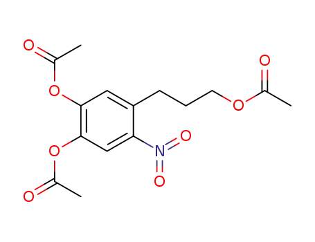 4-[3-(acetyloxy)propyl]-5-nitro-1,2-phenylene diacetate