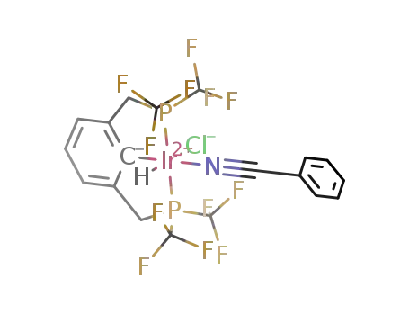 [(1,3-C<sub>6</sub>H<sub>3</sub>(CH<sub>2</sub>P(CF<sub>3</sub>)2)2)Ir(H)Cl(PhCN)]