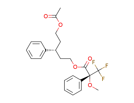 5-(acetyloxy)-3-phenylpentyl 3,3,3-trifluoro-2-methoxy-2-phenylpropanoate