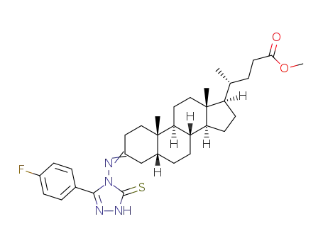 methyl 3-(3-(4-fluorophenyl)-5-thioxo-1H-1,2,4-triazol-4-ylimino)cholanate