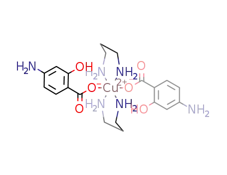Molecular Structure of 1277176-70-1 ([Cu(p-aminosalicylato)2(1,3-propanediamine)2])
