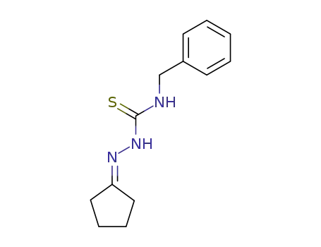 Molecular Structure of 63300-90-3 (Hydrazinecarbothioamide, 2-cyclopentylidene-N-(phenylmethyl)-)