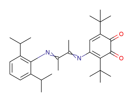 1-(2,6-diisopropylphenyl)-4-(2,5-di-tert-butylcyclohexadiene-1,5-dion-3,4-yl)-2,3-dimethyl-1,4-diazabuta-1,3-diene