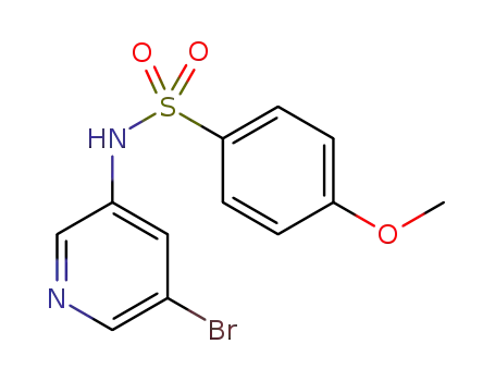Molecular Structure of 1086065-46-4 (N-(5-bromopyridin-3-yl)-4-methoxybenzenesulfonamide)