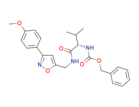 benzyl (S)-1-((3-(4-methoxyphenyl)isoxazol-5-yl)methylcarbamoyl)-2-methylpropyl carbamate