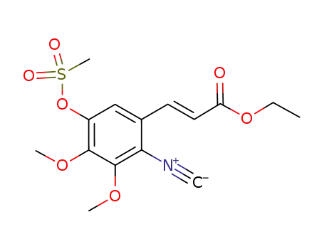 5-((E)-2-(ethoxycarbonyl)vinyl)-4-isocyano-2,3-dimethoxyphenyl methanesulfonate