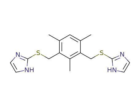 Molecular Structure of 1258931-95-1 (1,3-bis(1-imidazolyl-2-thione)-2,4,6-trimethylbenzene)