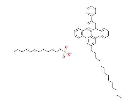 2-phenyl-9-tetradecyl-benzo[8,9]quinolizino[4,5,6,7-fed]phenanthridinylium dodecanesulfonate