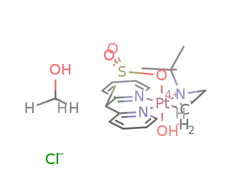 cis-[(di(2-pyridyl)methanesulfonate)Pt(IV)(C2H4NHt-Bu-κC,κN)(OH)]Cl*CH3OH