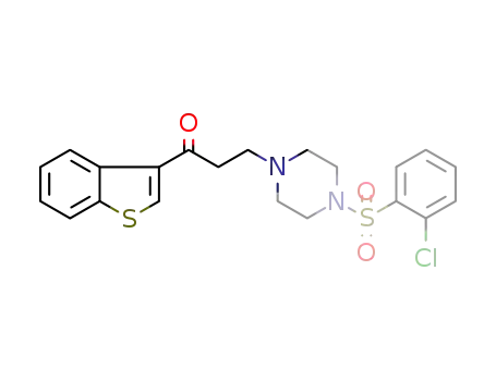 1-benzo[b]thiophen-3-yl-3-[4-(2-chlorobenzenesulfonyl)piperazin-1-yl]propan-1-one
