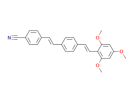 E,E-1-[2-(4-cyanophenyl)ethenyl]-4-[2-(2,4,6-trimethoxyphenyl)ethenyl]benzene