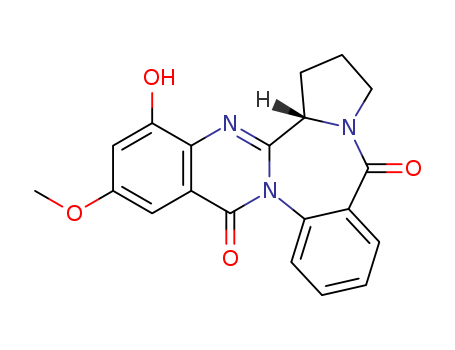 6H,10H-Pyrrolo[2,1-c]quinazolino[3,2-a][1,4]benzodiazepine-10,16(5bH)-dione,7,8-dihydro-4-hydroxy-2-methoxy-, (5bS)-