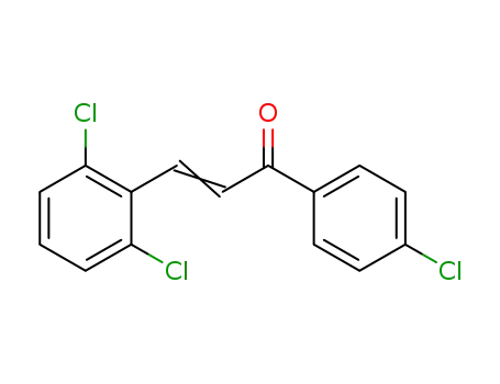 Molecular Structure of 104890-73-5 (1-(4-CHLOROPHENYL)-3-(2,6-DICHLOROPHENYL)PROP-2-EN-1-ONE)