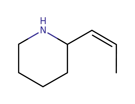 Molecular Structure of 206869-30-9 (Piperidine, 2-(1Z)-1-propenyl- (9CI))