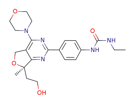 1-ethyl-3-(4-((R)-7-(2-hydroxyethyl)-7-methyl-4-morpholino-5,7-dihydrofuro[3,4-d]pyrimidin-2-yl)phenyl)urea
