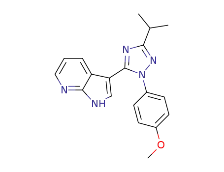 3-(3-isopropyl-1-(4-methoxyphenyl)-1H-1,2,4-triazol-5-yl)-1H-pyrrolo[2,3-b]pyridine