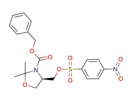 benzyl (4R)-2,2-dimethyl-4-({[(4-nitrophenyl)sulfonyl]oxy}methyl)-1,3-oxazolidine-3-carboxylate