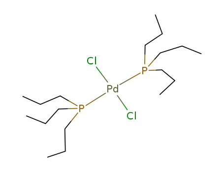 Molecular Structure of 54053-83-7 (Palladium, dichlorobis(tripropylphosphine)-)