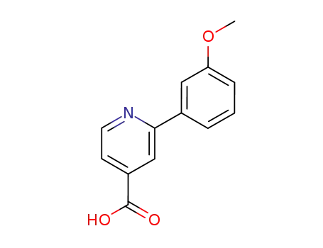 Molecular Structure of 100004-95-3 (4-Pyridinecarboxylicacid, 2-(3-methoxyphenyl)-)