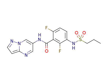 2,6-difluoro-3-(propylsulfonamido)-N-(pyrazolo[1,5-a]pyrimidin-6-yl)benzamide