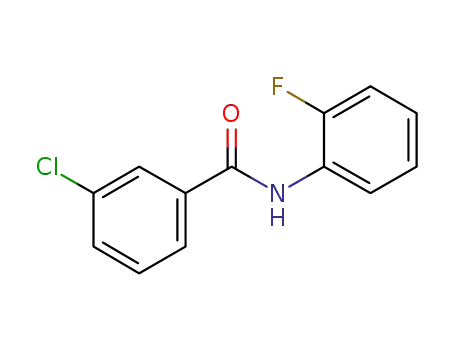 Molecular Structure of 196804-53-2 (3-chloro-N-(2-fluorophenyl)benzamide)
