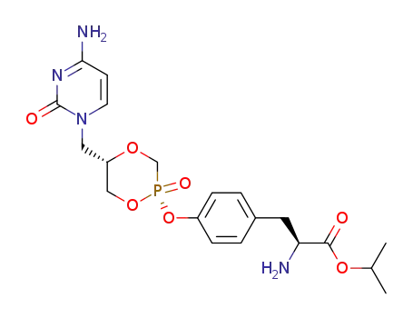 propan-2-yl (2S)-2-amino-3-(4-{[(2R,5S)-5-[(4-amino-2-oxo-2H-pyrimidin-1-yl)methyl]-2-oxo-1,4,2λ5-dioxaphosphinan-2-yl]oxy}phenyl)-propanoate