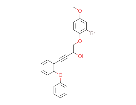 rac-1-(2-bromo-4-methoxyphenoxy)-4-(2-phenoxyphenyl)but-3-yn-2-ol