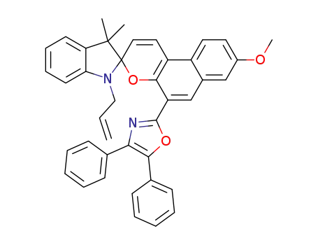 1'-allyl-5-(4,5-diphenyl-1,3-oxazol-2-yl)-3',3'-dimethyl-8-methoxyspiro[benzo[f]chromene-3,2'-indoline]