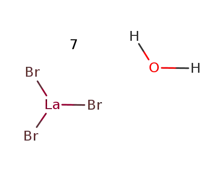 Molecular Structure of 13465-19-5 (LANTHANUM(III) BROMIDE HEPTAHYDRATE)