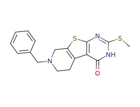 7-benzyl-2-(methylsulfanyl)-5,6,7,8-tetrahydropyrido[4',3':4,5]thieno[2,3-d]pyrimidin-4(3H)-one