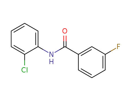 Molecular Structure of 1629-12-5 (N-(2-chlorophenyl)-3-fluorobenzamide)