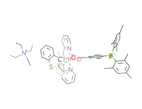 [Ir(2-(2-benzothienyl)pyridinato-C<sub>2</sub>,N)2(OOCC<sub>6</sub>H<sub>4</sub>B(C<sub>6</sub>H<sub>2</sub>(CH<sub>3</sub>)3)2)][tetraethylammonium]