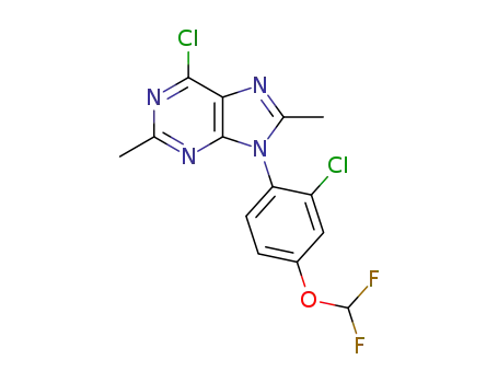 C<sub>14</sub>H<sub>10</sub>Cl<sub>2</sub>F<sub>2</sub>N<sub>4</sub>O