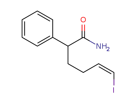 Molecular Structure of 1333314-64-9 ((Z)-6-iodo-2-phenylhex-5-enamide)
