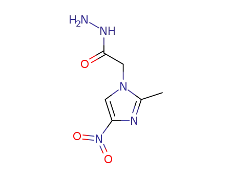 Molecular Structure of 93637-76-4 ((2-METHYL-4-NITRO-IMIDAZOL-1-YL)-ACETIC ACID HYDRAZIDE)