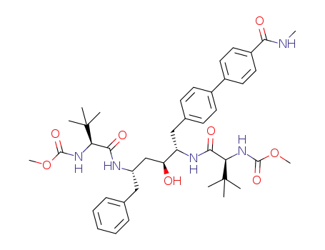 dimethyl (2S,2'S)-1,1'-((2S,3S,5S)-3-hydroxy-1-(4'-(methylcarbamoyl)biphenyl-4-yl)-6-phenylhexane-2,5-diyl)bis(azanediyl)bis-(3,3-dimethyl-1-oxobutane-2,1-diyl)dicarbamate