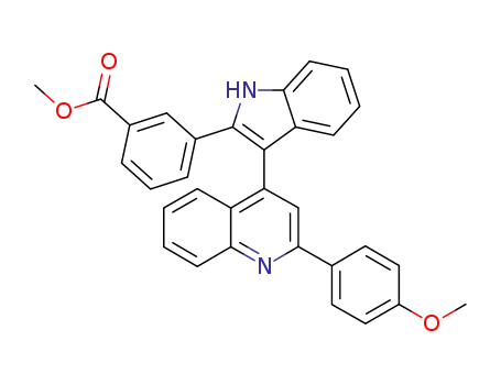 methyl 3-{3-[2-(4-methoxyphenyl)quinolin-4-yl]-1H-indol-2-yl}benzoate