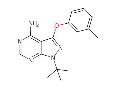 1-(tert-butyl)-3-(m-tolyloxy)-1H-pyrazolo[3,4-d]pyrimidin-4-amine