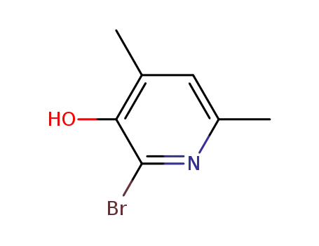 Molecular Structure of 1062541-68-7 (2-bromo-4,6-dimethyl-3-pyridinol)