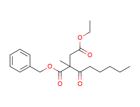 1-benzyl 4-ethyl 2-hexanoyl-2-methylbutanedioate