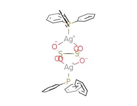 [CH<sub>2</sub>(SO<sub>3</sub>)2Ag<sub>2</sub>(PPh<sub>3</sub>)2]